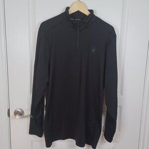 Spyder 1/4 Zip Active Prow=B Shirt Men XL Black Long Sleeve Pullover